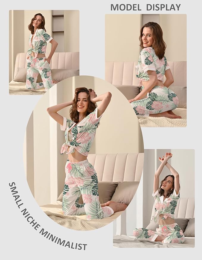 Women's 100% Cotton Pajama Set - 2 Piece
