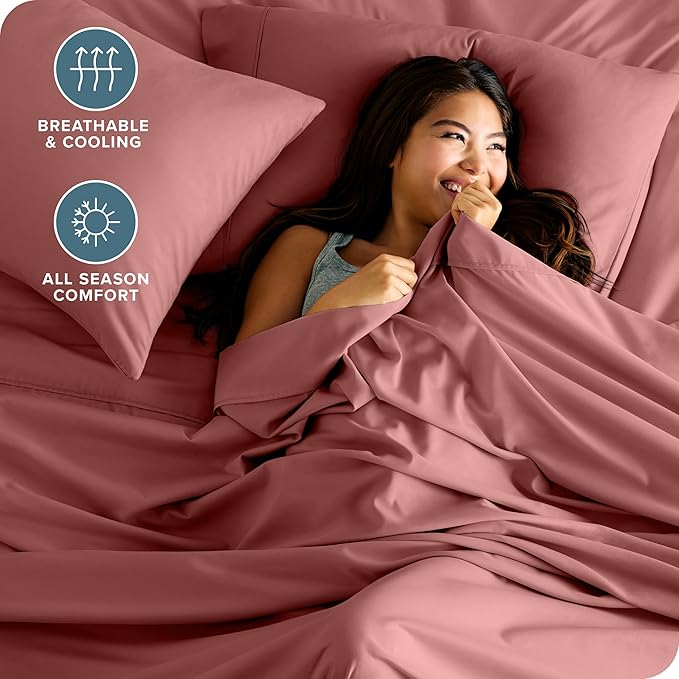 Microfiber Bed Sheet Set - California King - 4 Piece