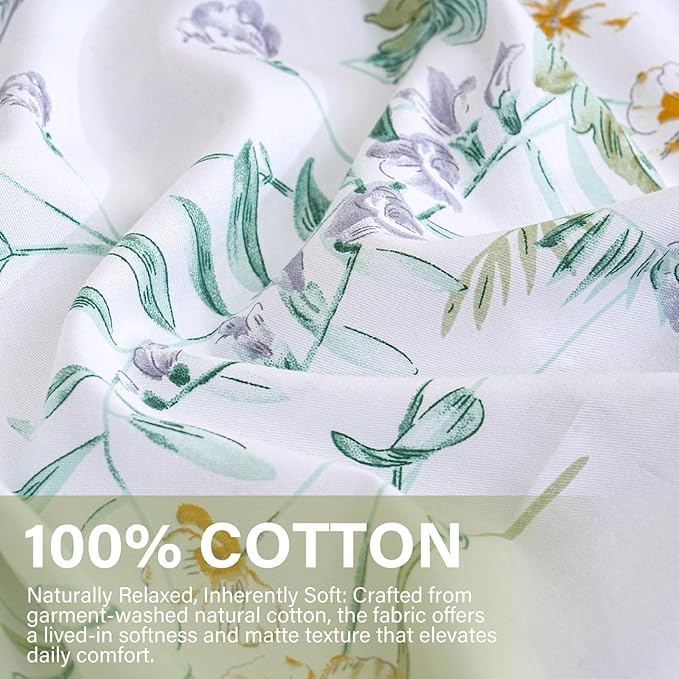 100% Cotton Duvet Cover Set - Queen - 3 Piece