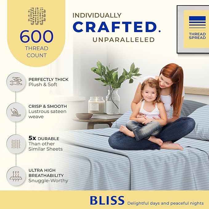 Cooling Bed Sheet Set - Queen - 18 in Deep Pocket - 4 Piece