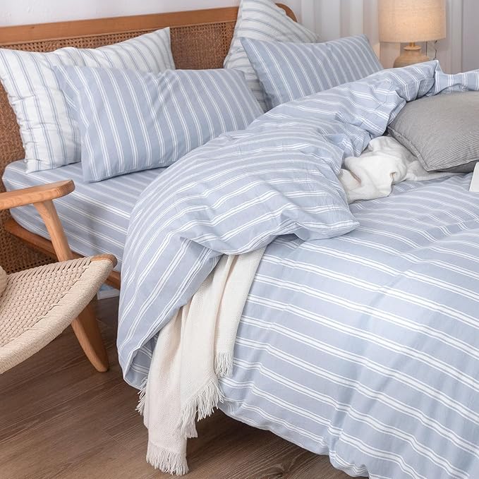 Linen Duvet Cover Set - King - 3 Piece