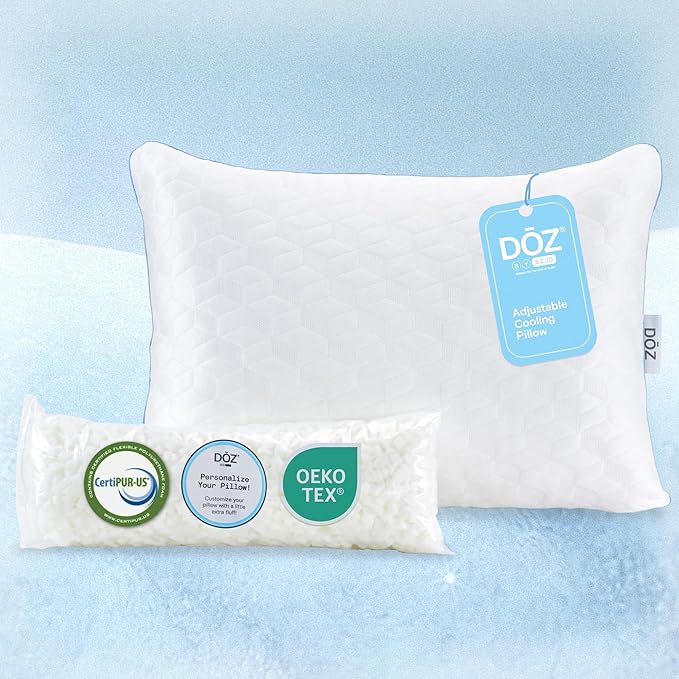 Memory Foam Cooling Bed Pillow - Queen