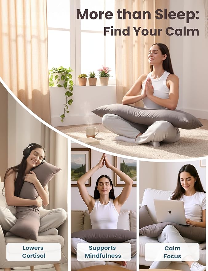 Bamboo Weighted Body Pillow - Full