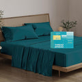 Cooling Bed Sheet Set - King - 16 in Deep Pocket - 4 Piece