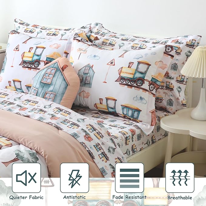 Microfiber Comforter Set - Twin - 6 Piece