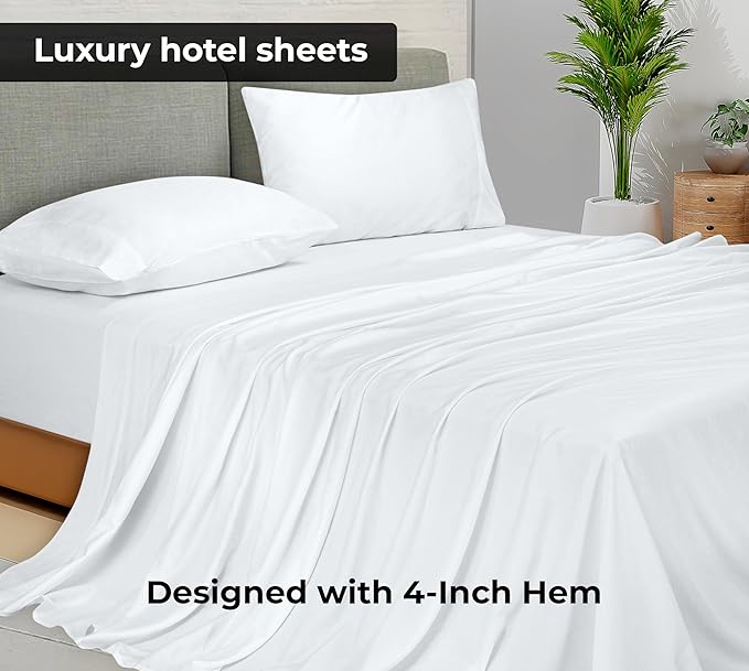Microfiber Flat Sheet - Twin XL - 2 Pack