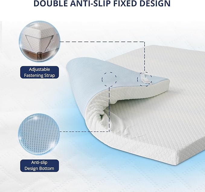 Memory Foam Cooling Mattress Topper - Twin XL