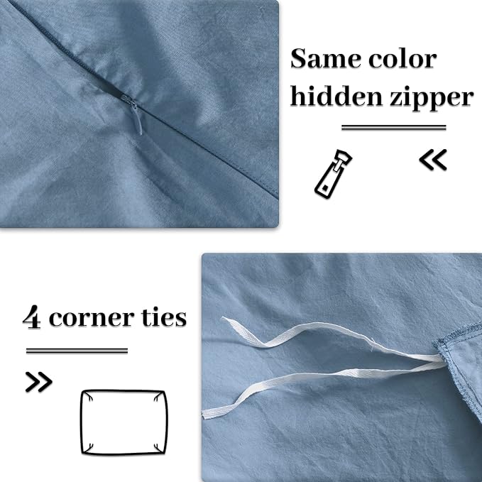 Linen Duvet Cover Set - 3 Piece