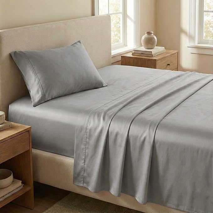 100% Cotton Bed Sheet Set - Twin XL - 3 Piece