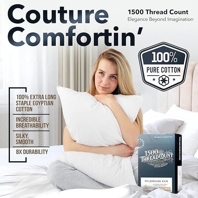 Linen Pillowcase Set - Queen - 2 Piece
