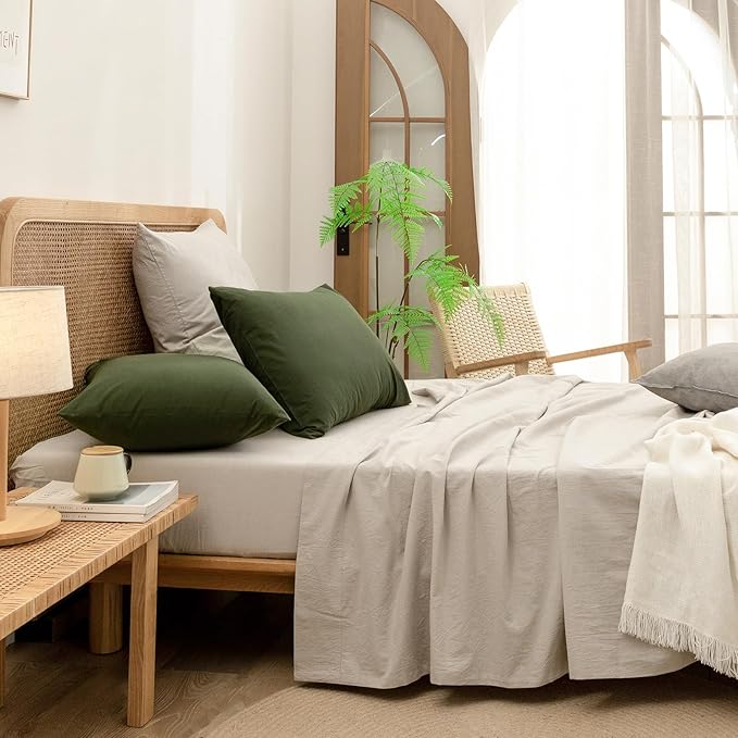 Linen Pillowcase Set - 26 x 26 in