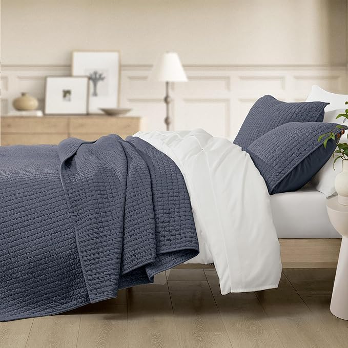 100% Cotton Hypoallergenic Quilt Set - King