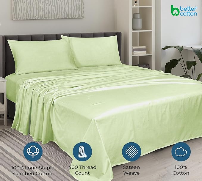 Cooling Bed Sheet Set - King - 4 Piece
