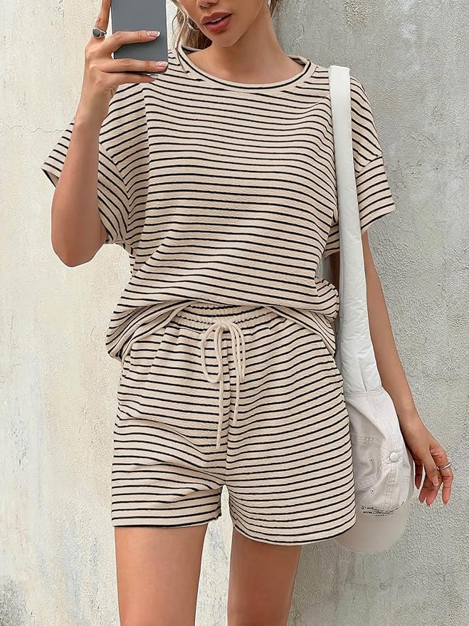 Shorts Pajama Set - Short Sleeve - 2 Piece