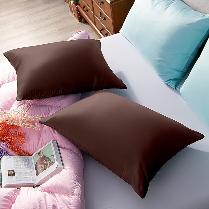 Satin Pillowcase Set - King - 20 x 36 in - 2 Piece