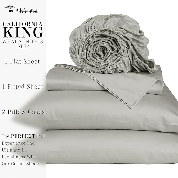 Bed Sheet Set - California King - 16 in Deep Pocket - 4 Piece
