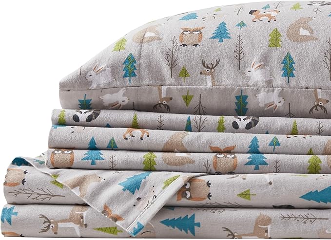 Flannel Bed Sheet Set - Queen - 4 Piece