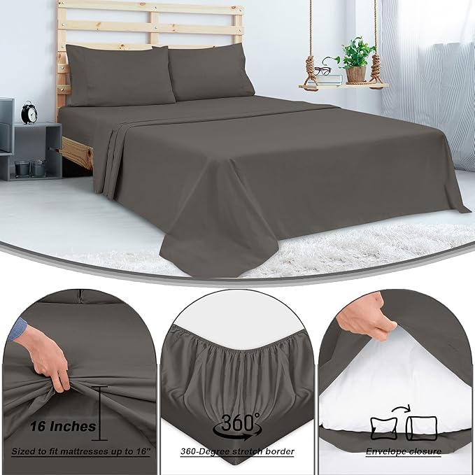 Bed Sheet Set - Full - 4 Piece