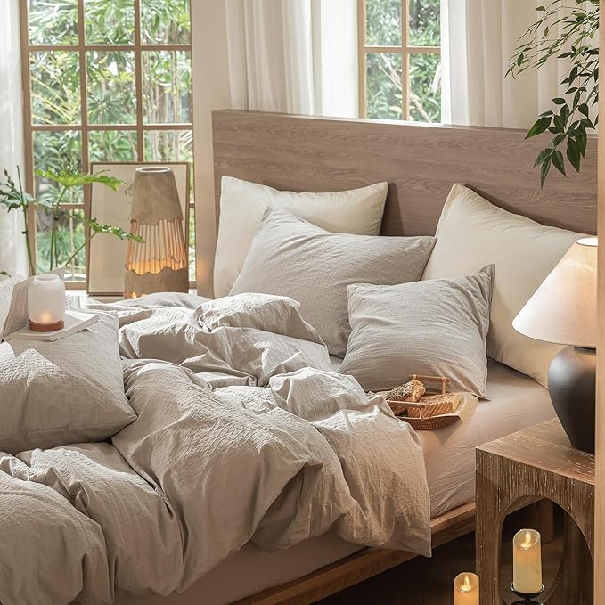 Linen Duvet Cover Set - Twin