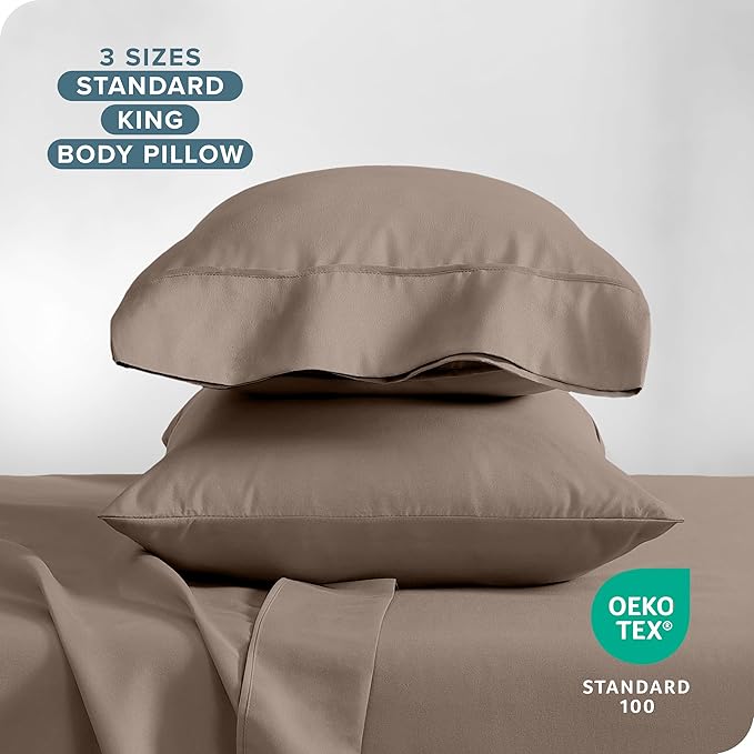 Microfiber Cooling Pillowcase Set - King - 2 Pack - 2 Piece