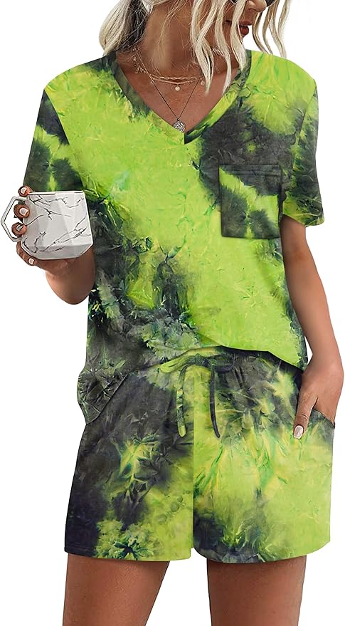 Women's Pajama Set - Short Sleeve - 2 Piece