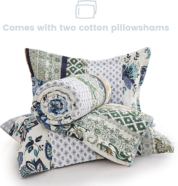 100% Cotton Quilt Set - Queen