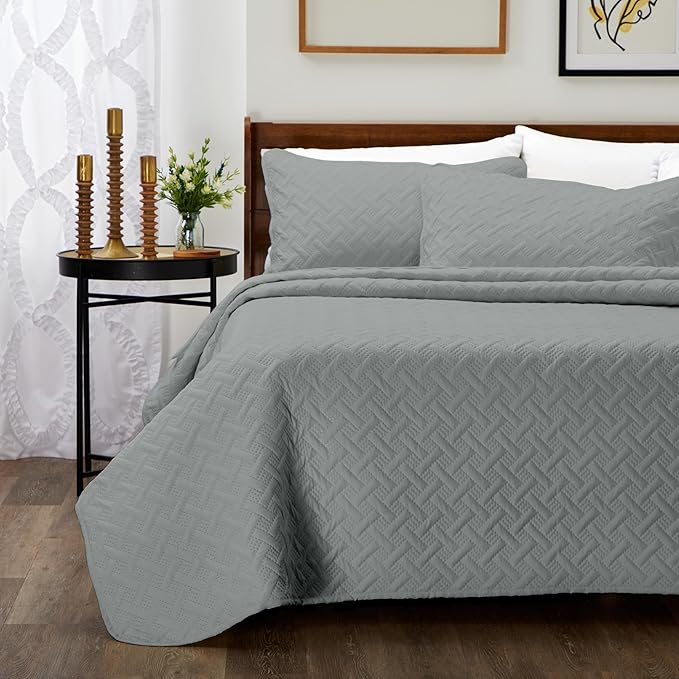 Bamboo Quilt Set - King - 3 Piece