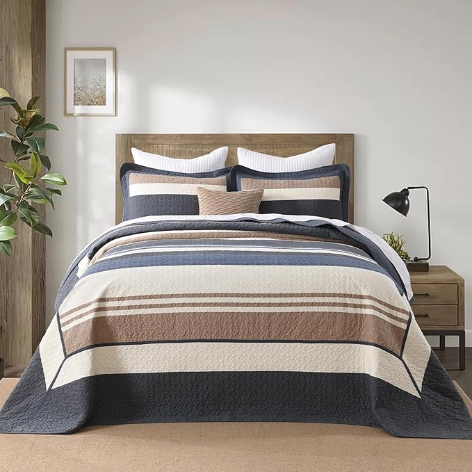 100% Cotton Bedding Set - California King - 3 Piece
