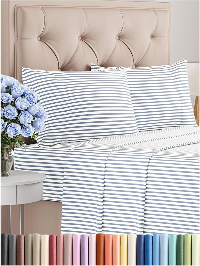 Cooling Bed Sheet Set - Queen - 4 Piece