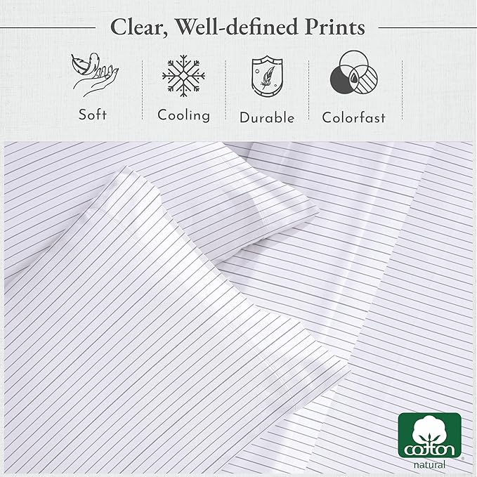 100% Cotton Bed Sheet Set - Twin XL - 3 Piece