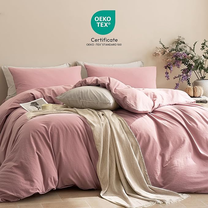 Linen Duvet Cover Set - Twin