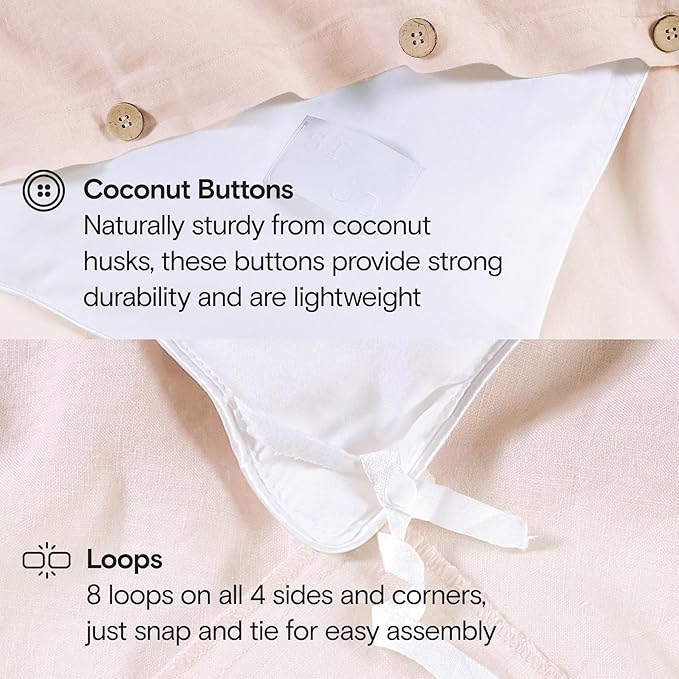 Linen Cooling Duvet Cover Set - Queen