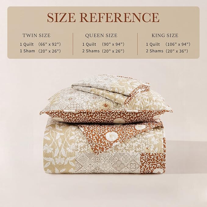 Quilt Set - King - 3 Piece