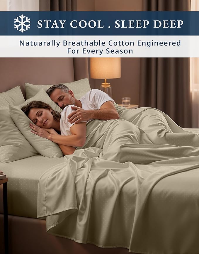 Linen Bed Sheet Set - Queen