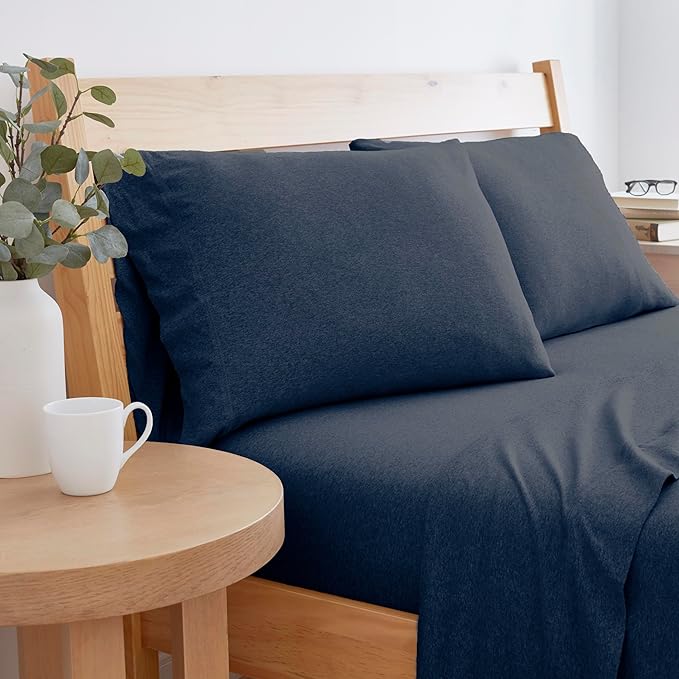 Linen Bed Sheet Set - Queen - 4 Piece