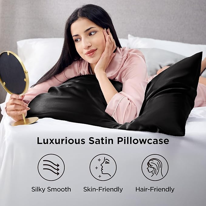 Satin Pillowcase Set - King - 20 x 36 in - 4 Piece
