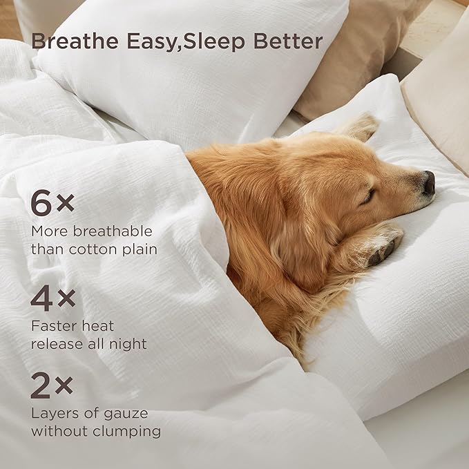 Bamboo Cooling Duvet Cover Set - Queen - 3 Piece