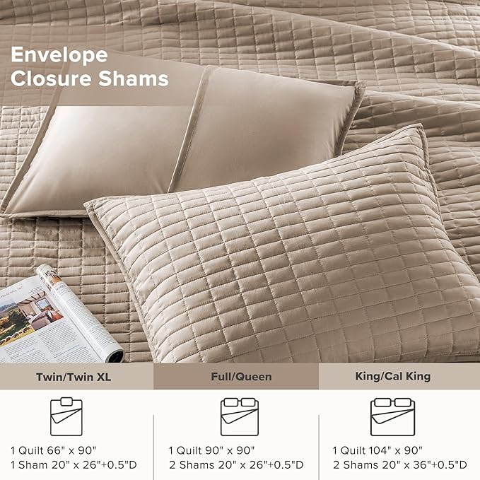 Quilt Set - Queen - 3 Piece