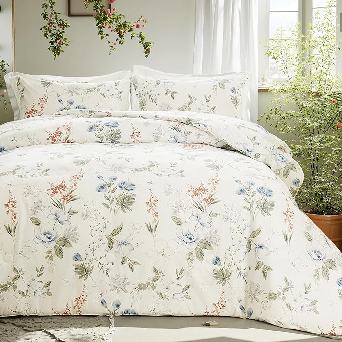 100% Cotton Duvet Cover Set - King - 3 Piece