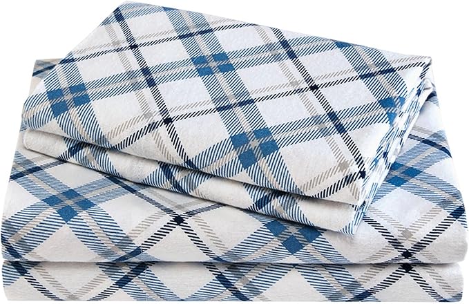 Flannel Bed Sheet Set - King - 4 Piece