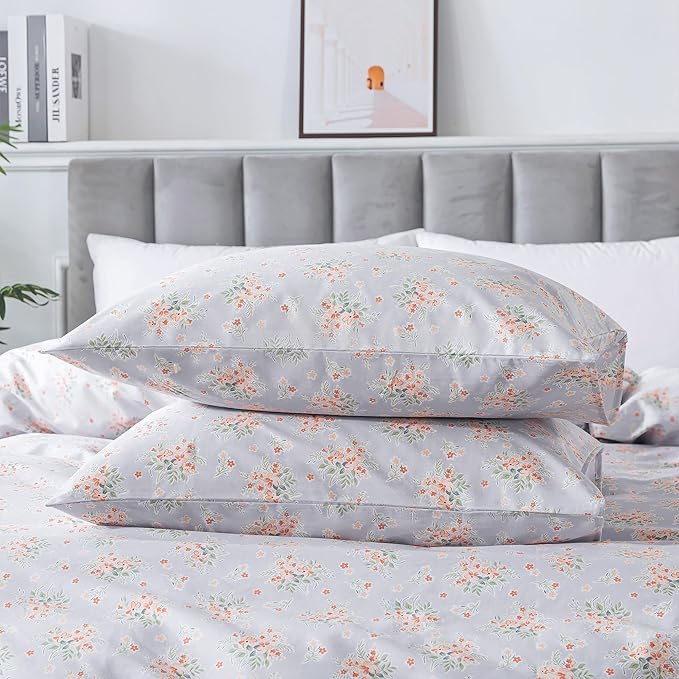 100% Cotton Duvet Cover Set - King - 3 Piece