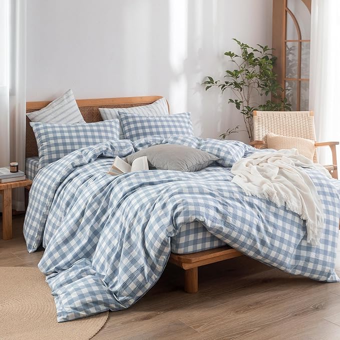 Linen Duvet Cover Set - Queen - 3 Piece