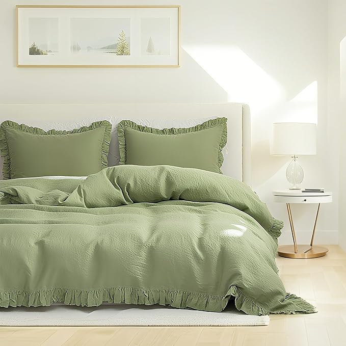 Linen Duvet Cover Set - Queen - 3 Piece