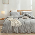Linen Duvet Cover Set - Full - 3 Piece