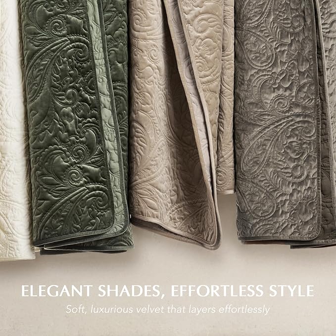 Velvet Quilt Set - King - 3 Piece