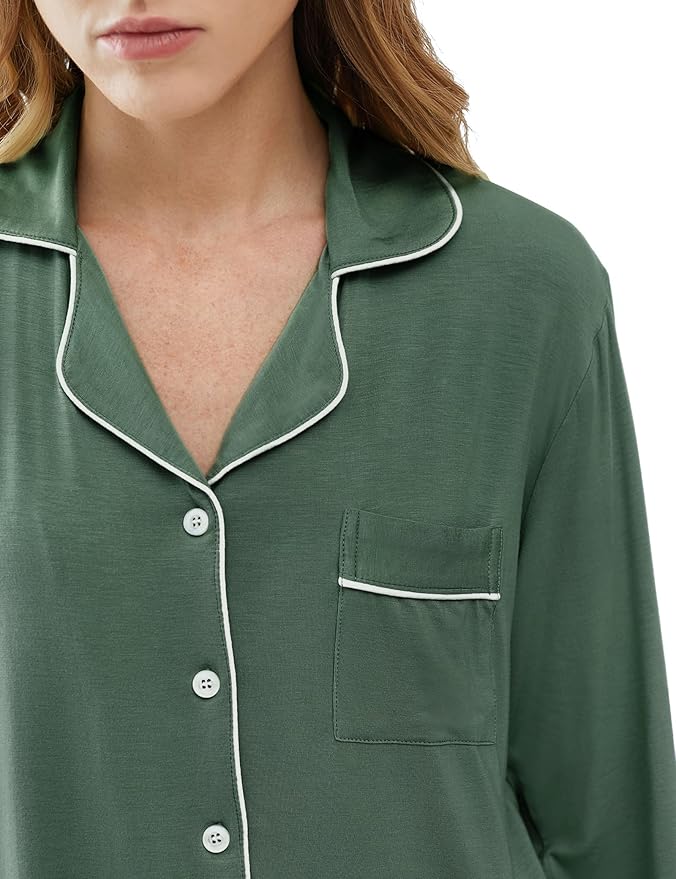 Women's Bamboo Cooling Pajama Set - Long Sleeve