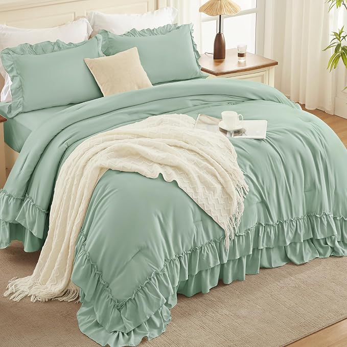 Microfiber Comforter Set - California King - 104 x 96 in - 3 Piece