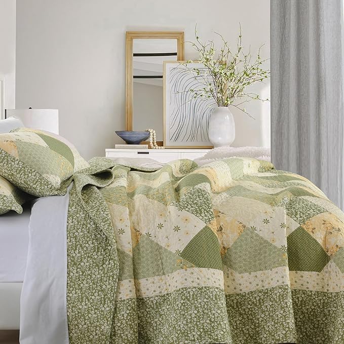 100% Cotton Bedding Set - King - 120 x 118 in - 3 Piece