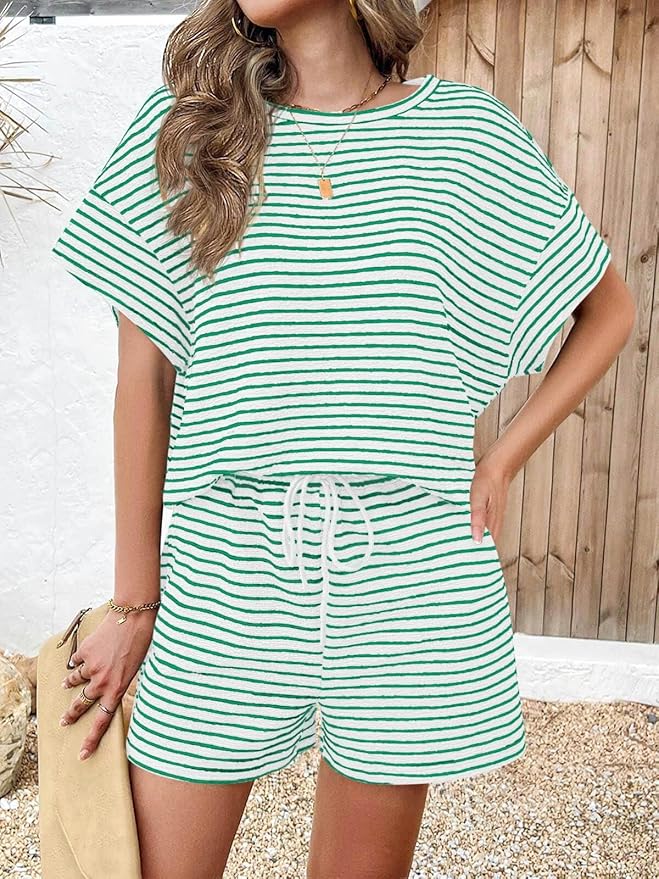 Shorts Pajama Set - Short Sleeve - 2 Piece