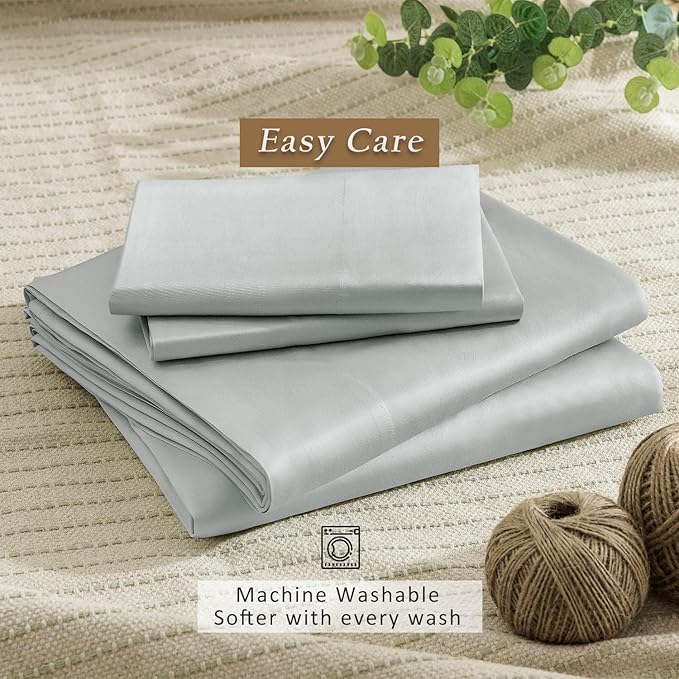 Bamboo Cooling Bed Sheet Set - Twin - 3 Piece